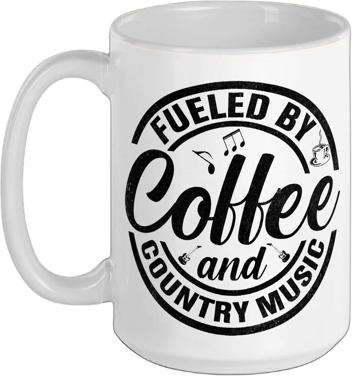 Fueled By Coffee And Country Music Musician Ceramic Mug