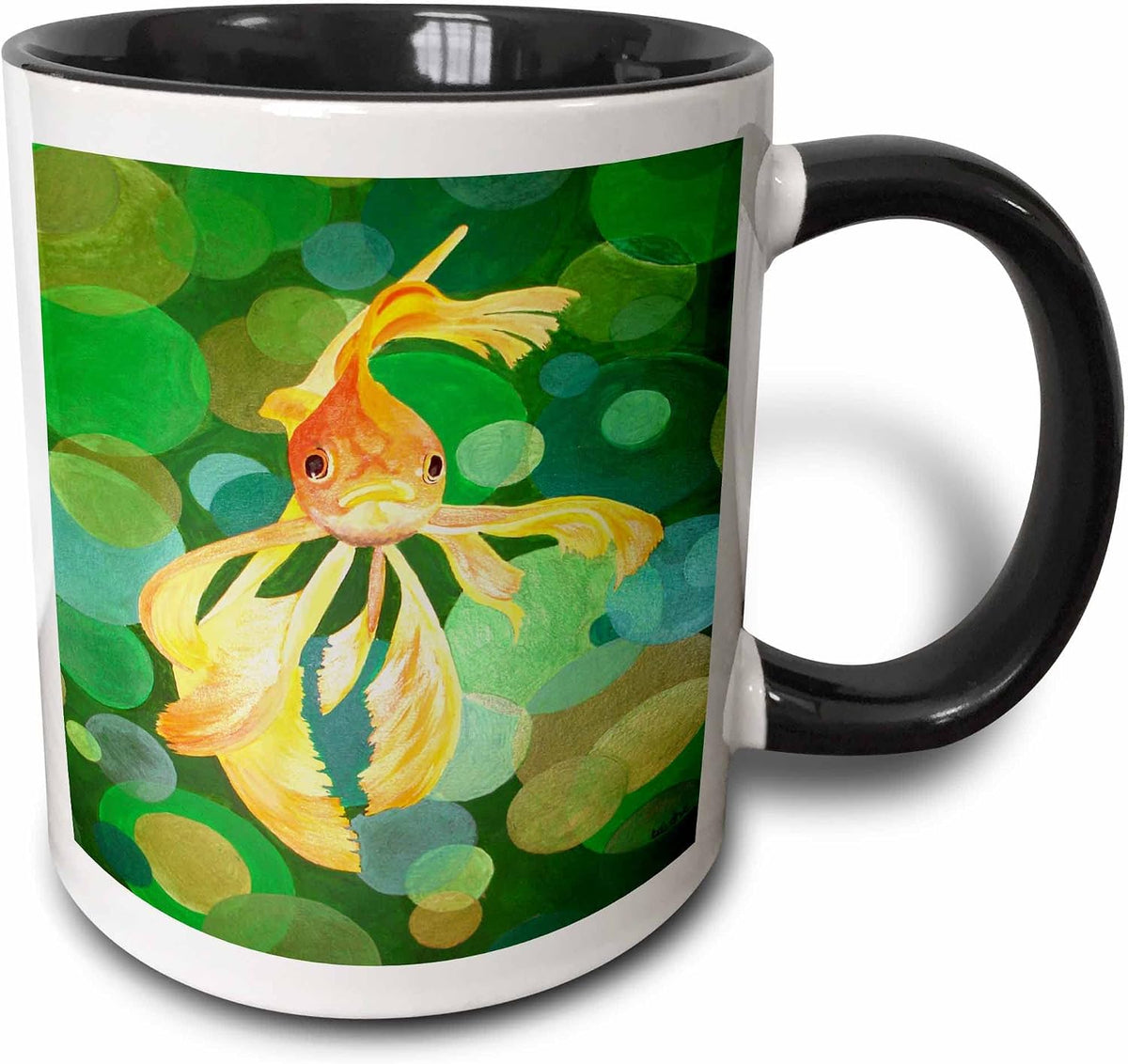 Vermillion Goldfish - Fantail, Goldfish, Fantail Goldfish Ceramic Mug