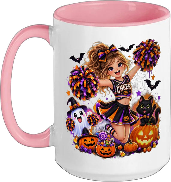 Halloween Cheerleader Kids Cheerleading Ceramic Mug