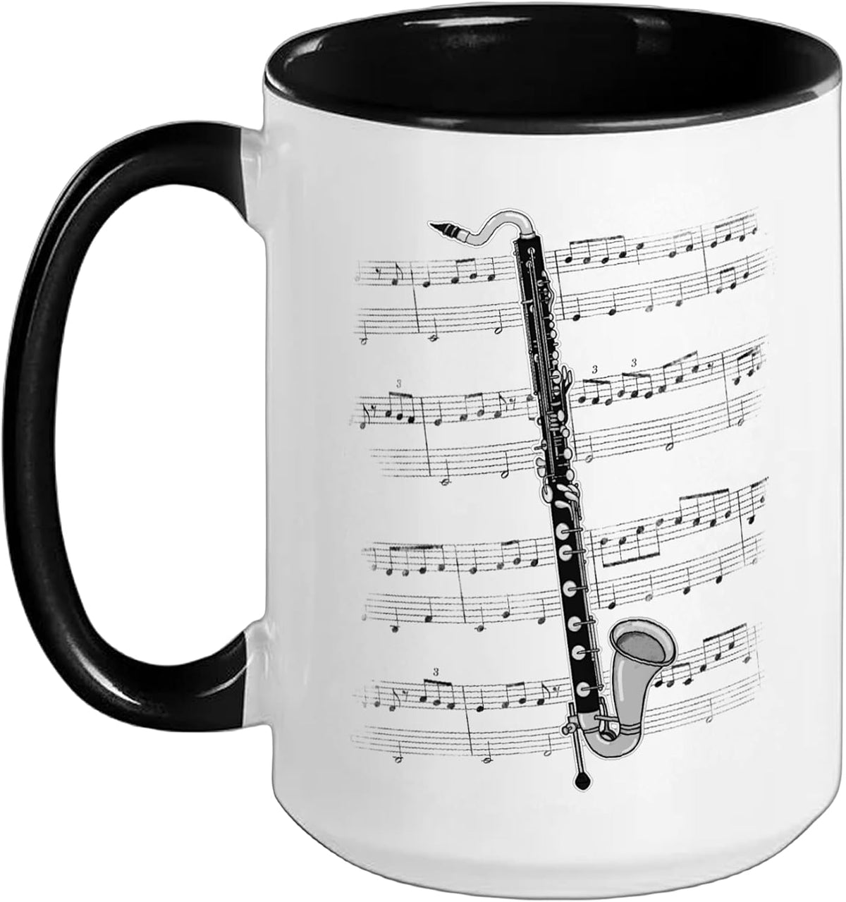 Bass Clarinet Teacher Clarinetist Woodwind Musician Ceramic Mug