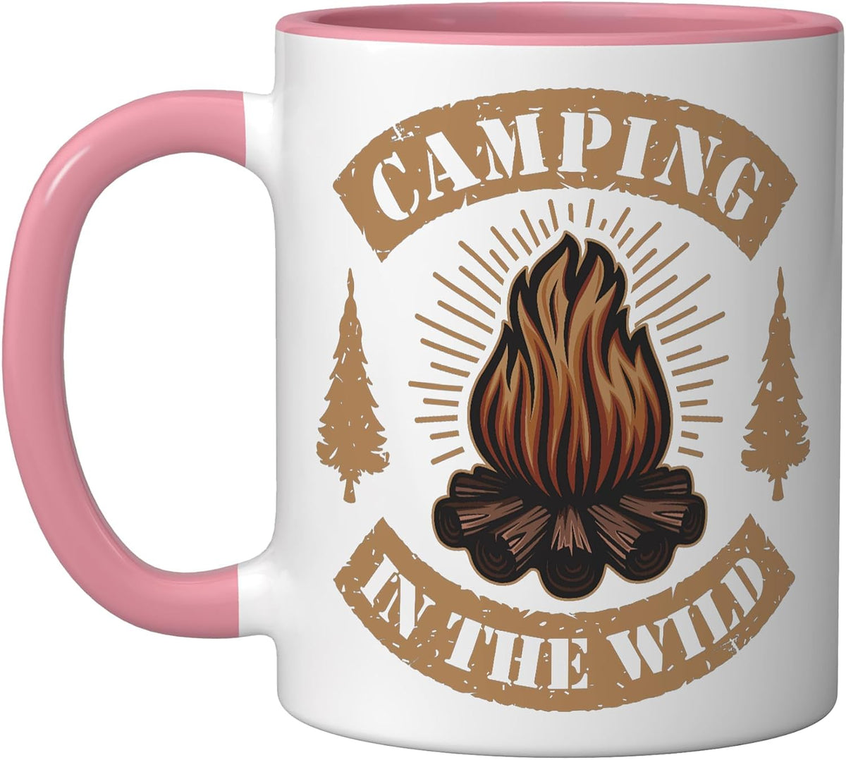 Camping In The Wild Campgrounds Glamping Backpacking Ceramic Mug