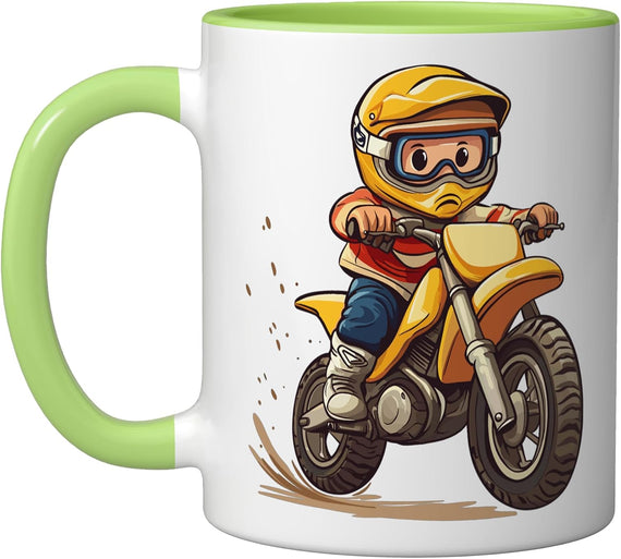 Kids Dirt Bike Ceramic Mug