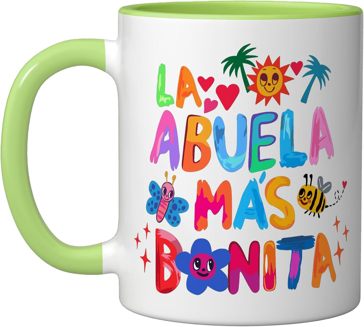 Spanish La Abuela Mas Bonita Mothers Day Grandma Ceramic Mug
