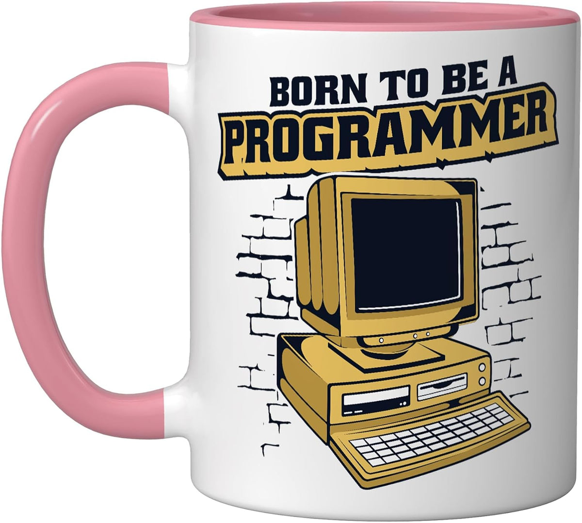 Born To Be A Programmer Coder Engineer Software Developer Ceramic Mug