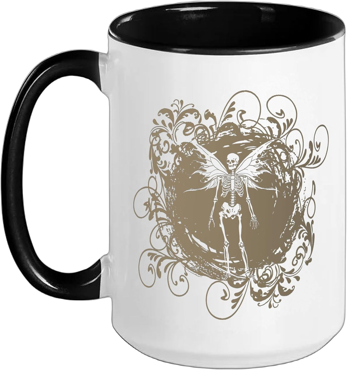Fairy Grunge Fairycore Aesthetic Skeleton Butterfly Gothic Ceramic Mug