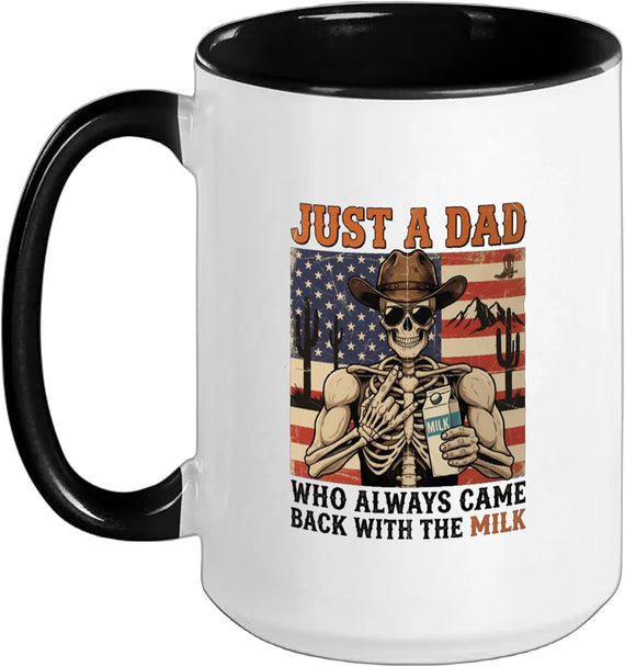 Skeleton Papa Just Dad Who Always Came Back Ceramic Mug