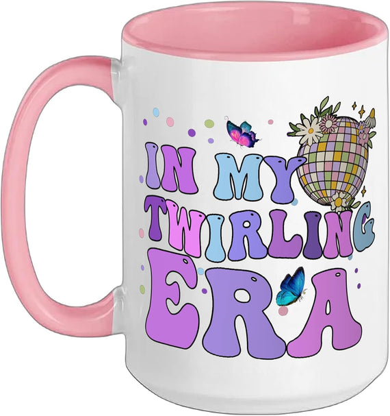 In My Twirling Era Twirler Majorettes Baton Twirling Ceramic Mug