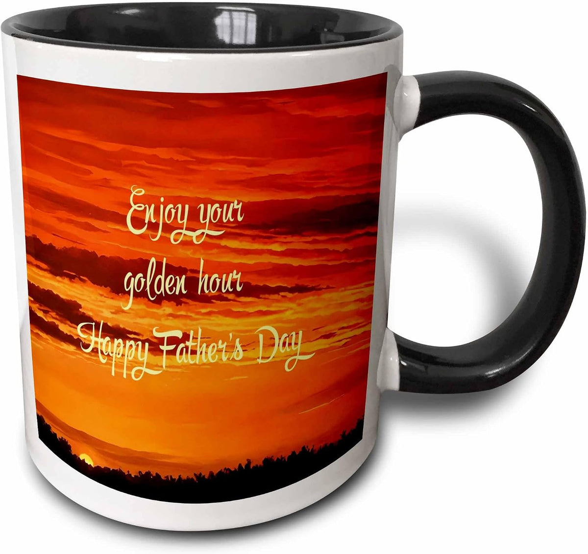 Enjoy Your Golden Hour Happy Fathers Day Ceramic Mug