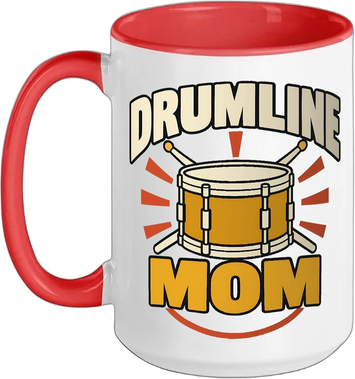 Drumline Mom Snare Drum Retro Ceramic Mug