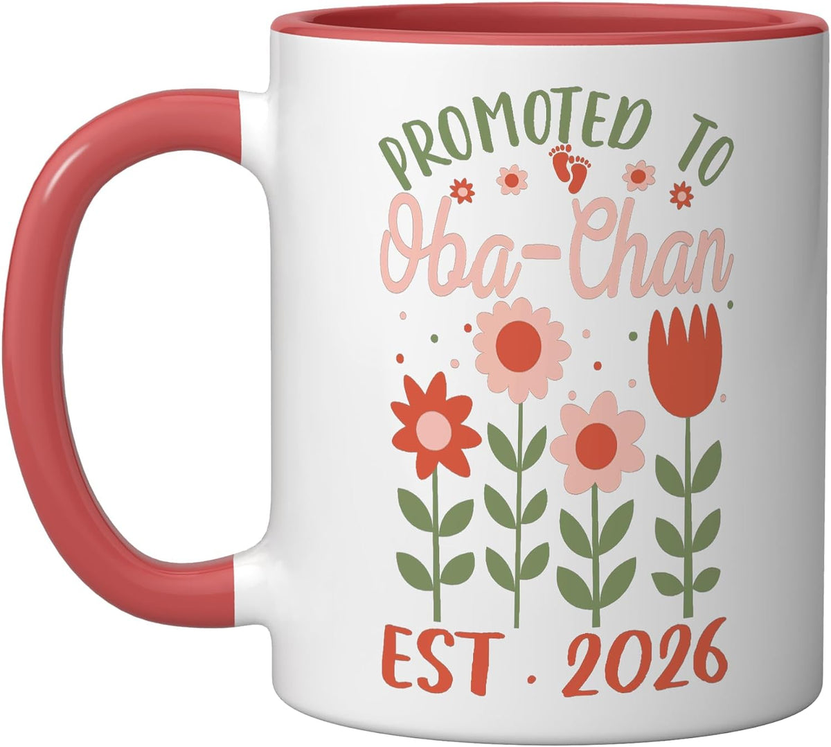Promoted To Oba-Chan Est. 2026 Japanese Grandma Ceramic Mug