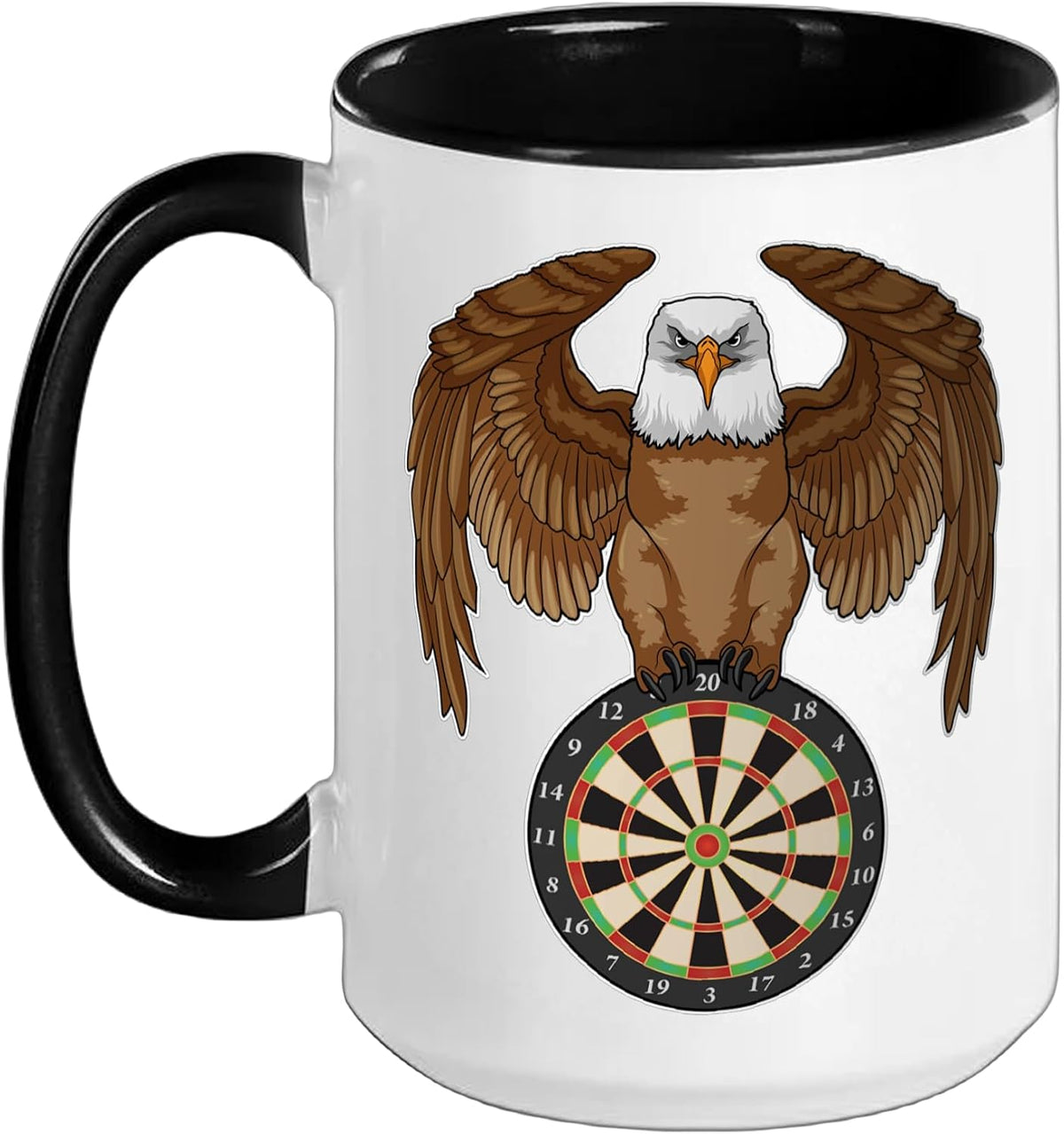 Bird Darts Dartboard Sports Ceramic Mug