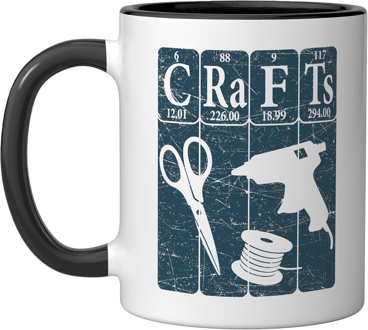 Crafts Periodic Table Elements Crafting Retro Crafter Ceramic Mug