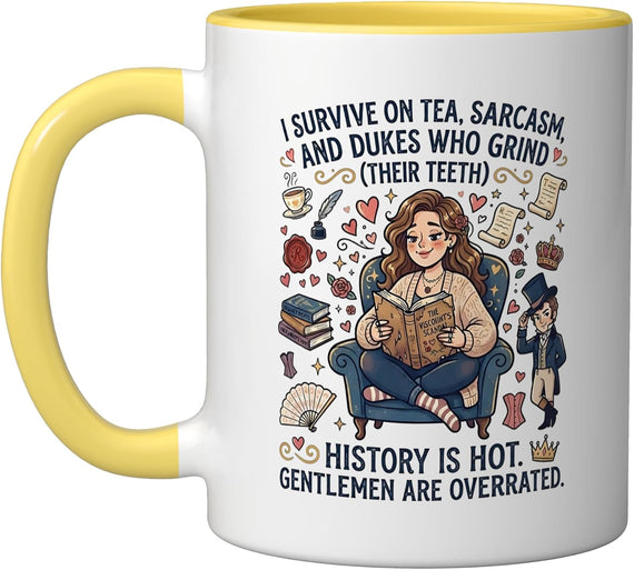 Funny Love Historical Romance Novels And Tv Shows Ceramic Mug
