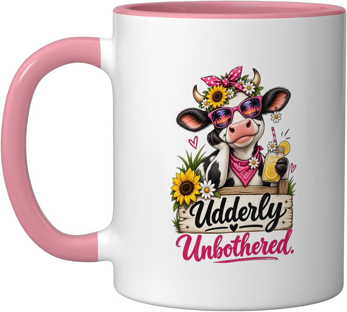 Funny Cow In Sunglasses Summer Design Ceramic Mug