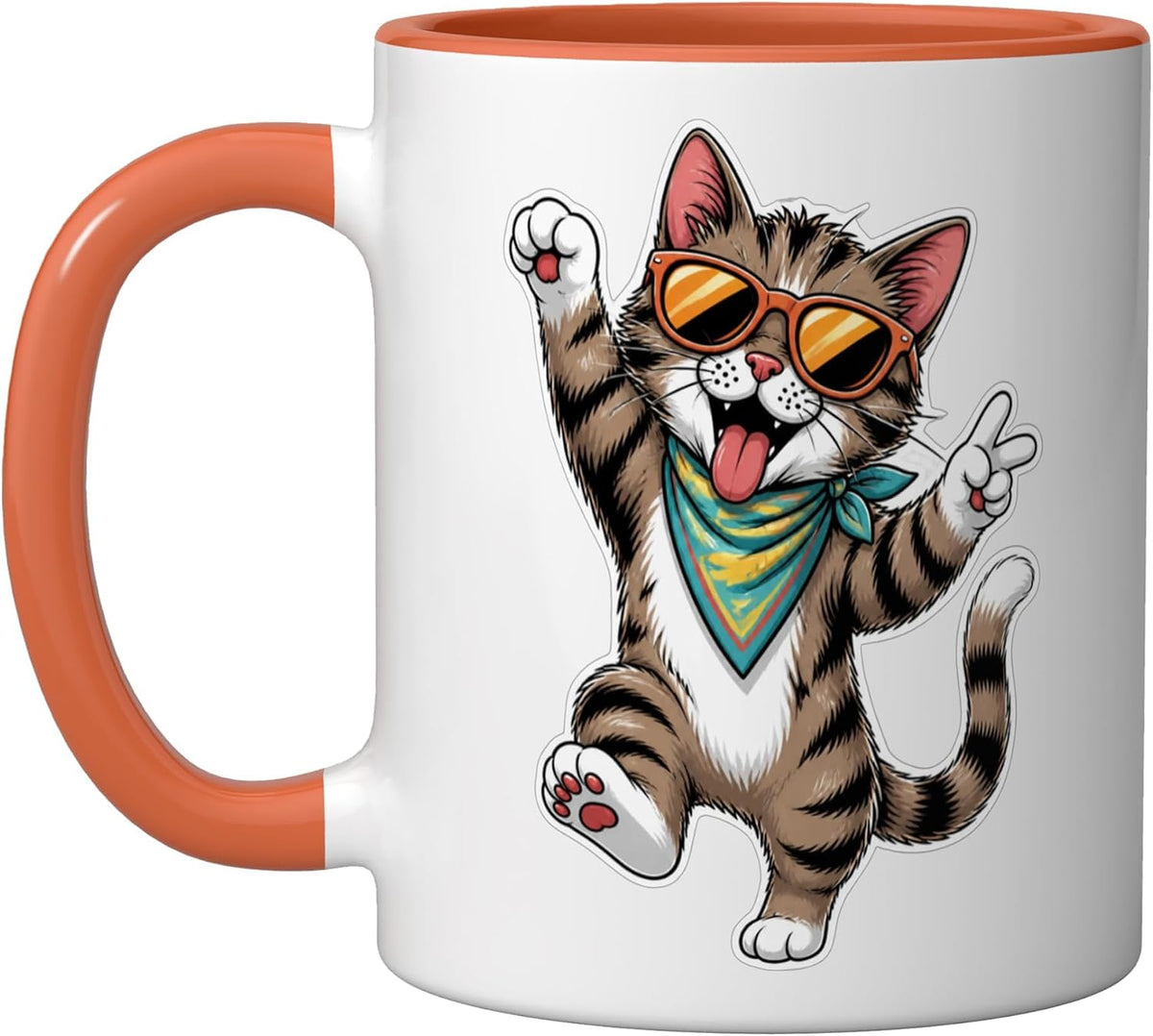Cat Motif Art Design Gifts Cute Kitten Ceramic Mug