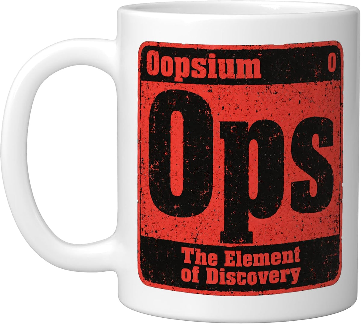 Oopsium Element Of Discovery Science Funny Pun Ceramic Mug