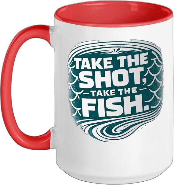 Take The Shot Take The Fish Bowfishing Funny Ceramic Mug