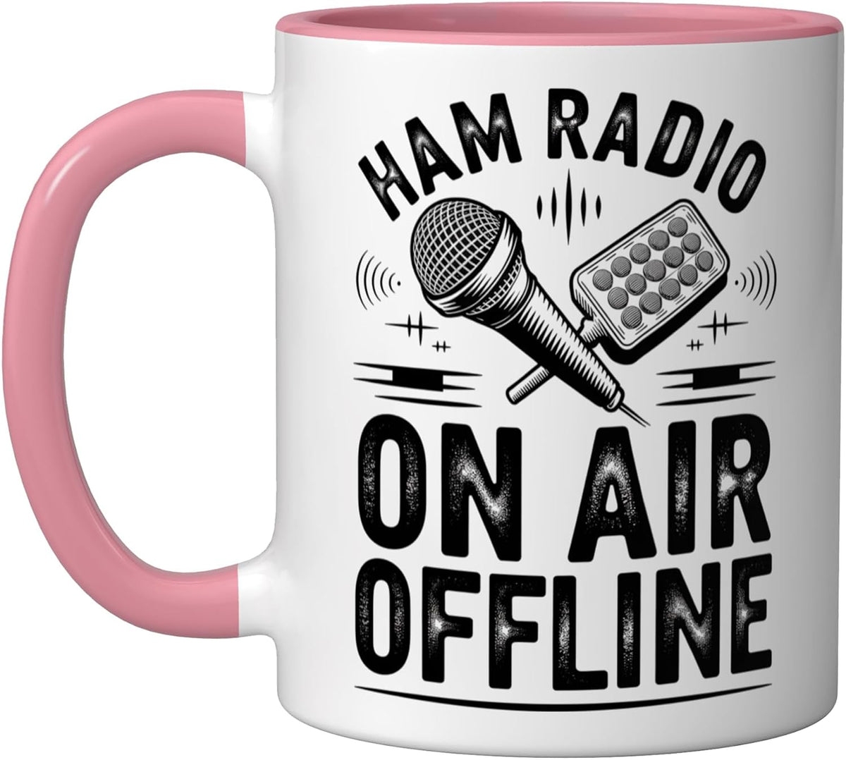 Amateur Radio Ham Radio On Air Offline Operator Ceramic Mug