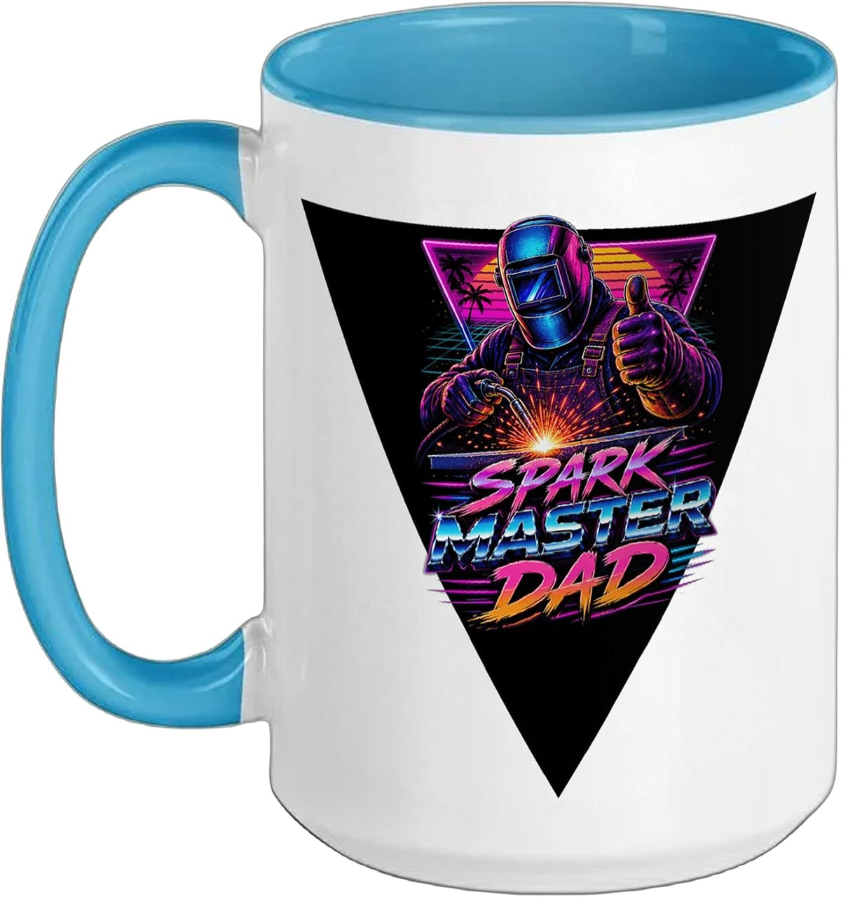 Spark Master Dad Retro Welder Ceramic Mug