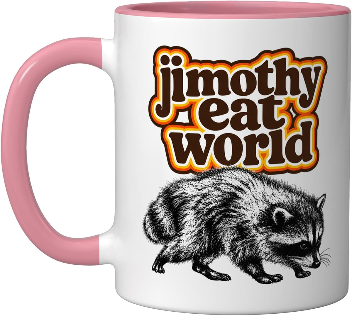 Jimothy Eat World Raccoon Emo Pop Punk Music Ceramic Mug
