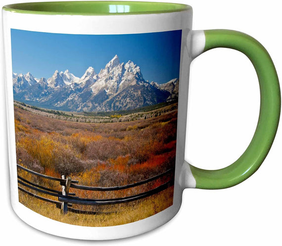 Autumn Color, Grand Tetons, Buck & Rail Fall Ceramic Mug