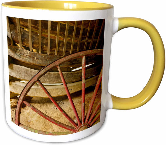 Buggy Wheel Inside Tipton Place, Great Ceramic Mug
