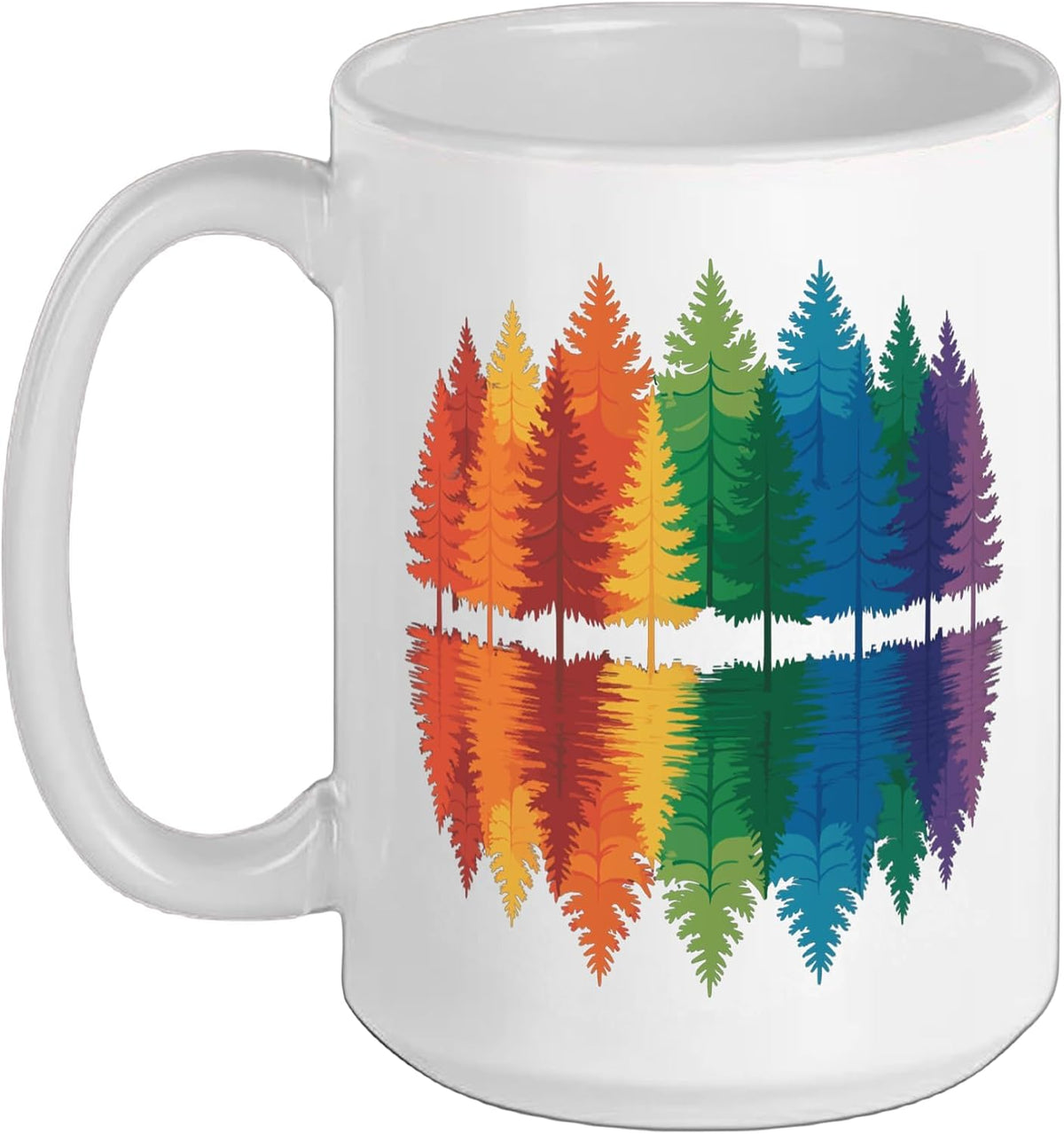 Forest Colorful Outdoor Hiker Camping Ceramic Mug