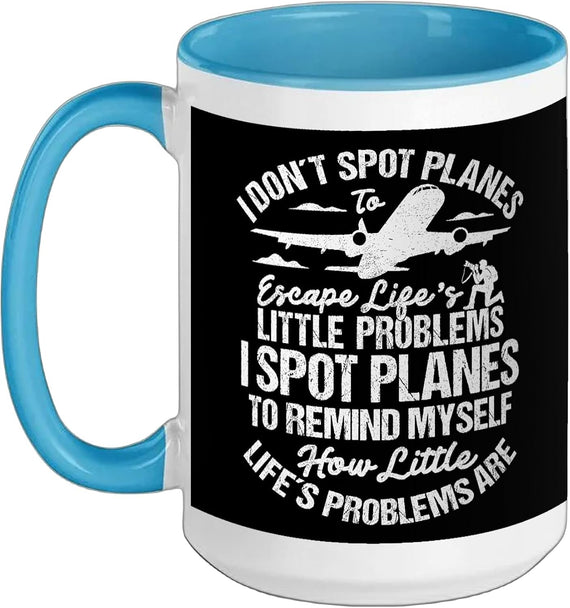 Planespotting Enthusiast Airplane How Little Plane Ceramic Mug