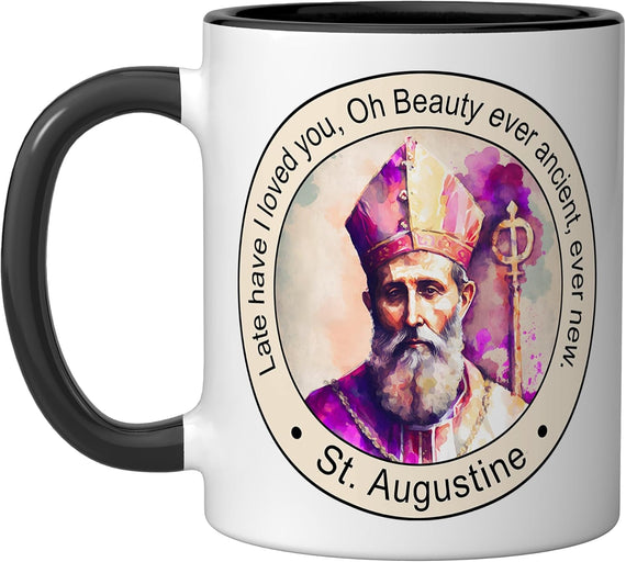 St Augustine Of Hippo Famous Popular Catholic Saints Ceramic Mug