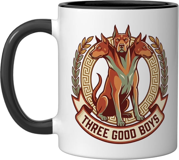 Cerberus Three Headed Dog Greek Mythology Guardian Crest Ceramic Mug