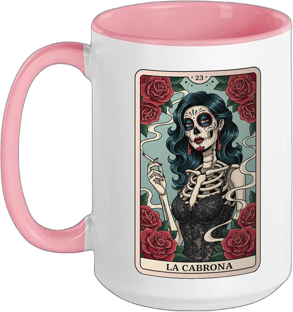 Latina Power Chingona Skeleton Cabrona Spanish Hispanic Ceramic Mug