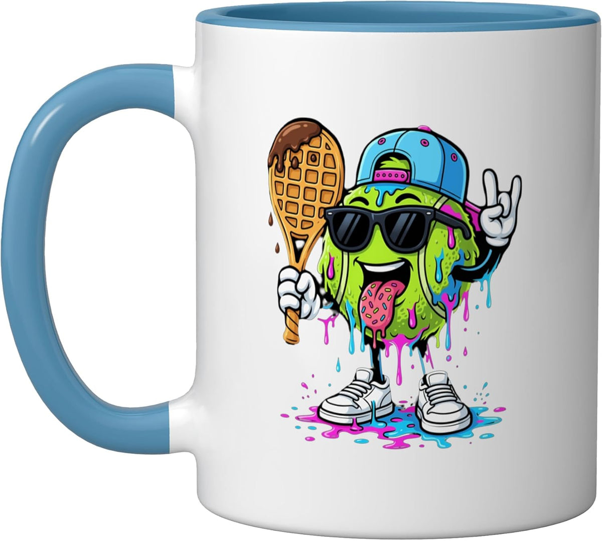 Tennis Drip Ice Cream Tennis Sport Lover Ceramic Mug