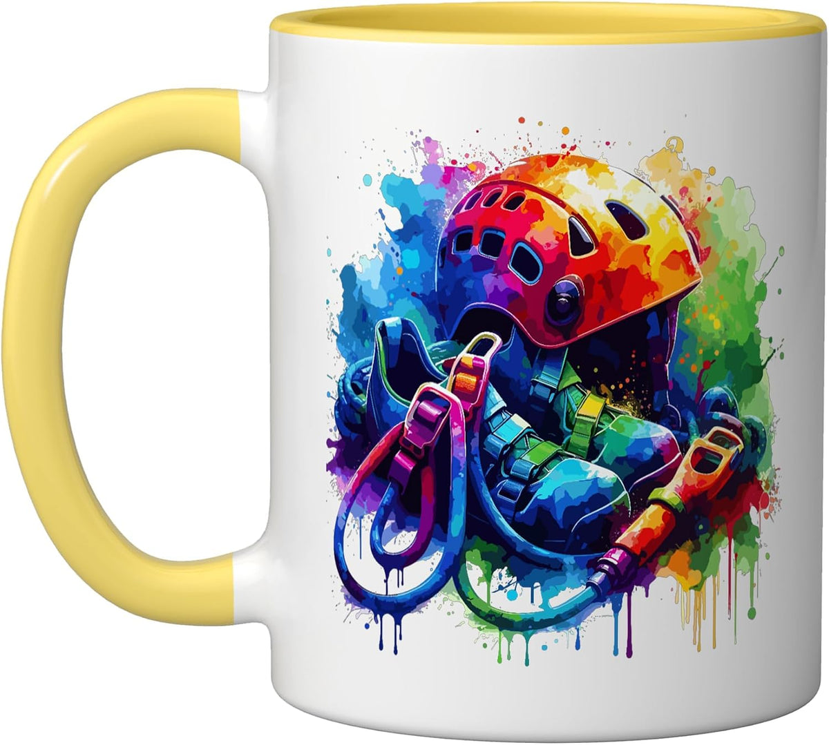 Colorful Splash Art Canyoneer Canyoneering Canyoning Ceramic Mug