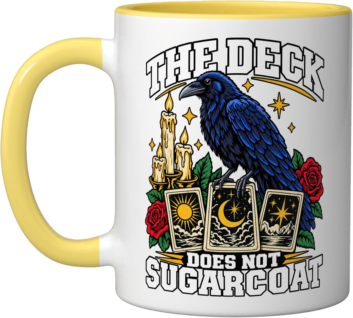 Divination The Deck Does Not Sugarcoat Card Reader Fan Ceramic Mug