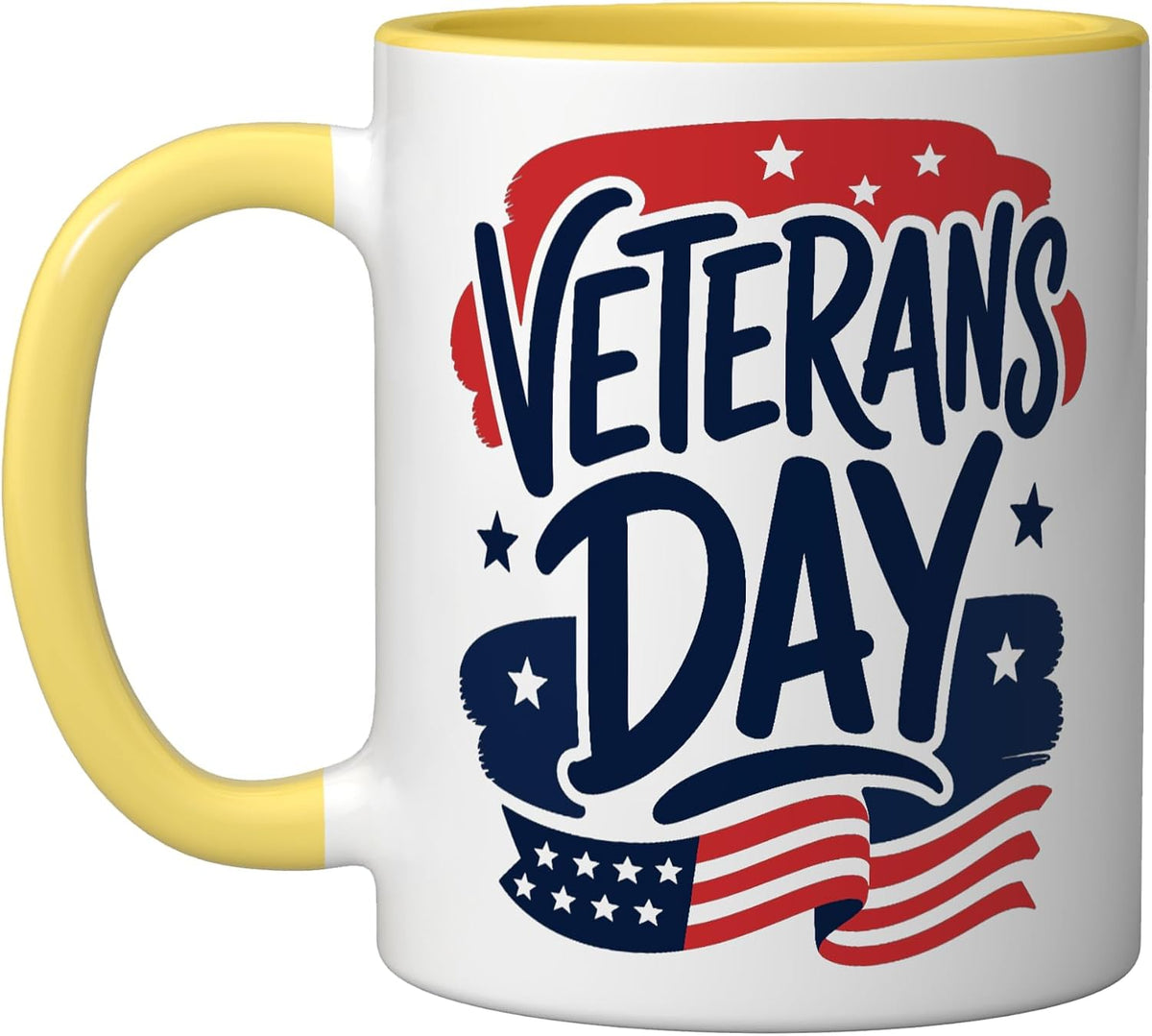 Veterans Day Us Flag Celebration Veterans Ceramic Mug
