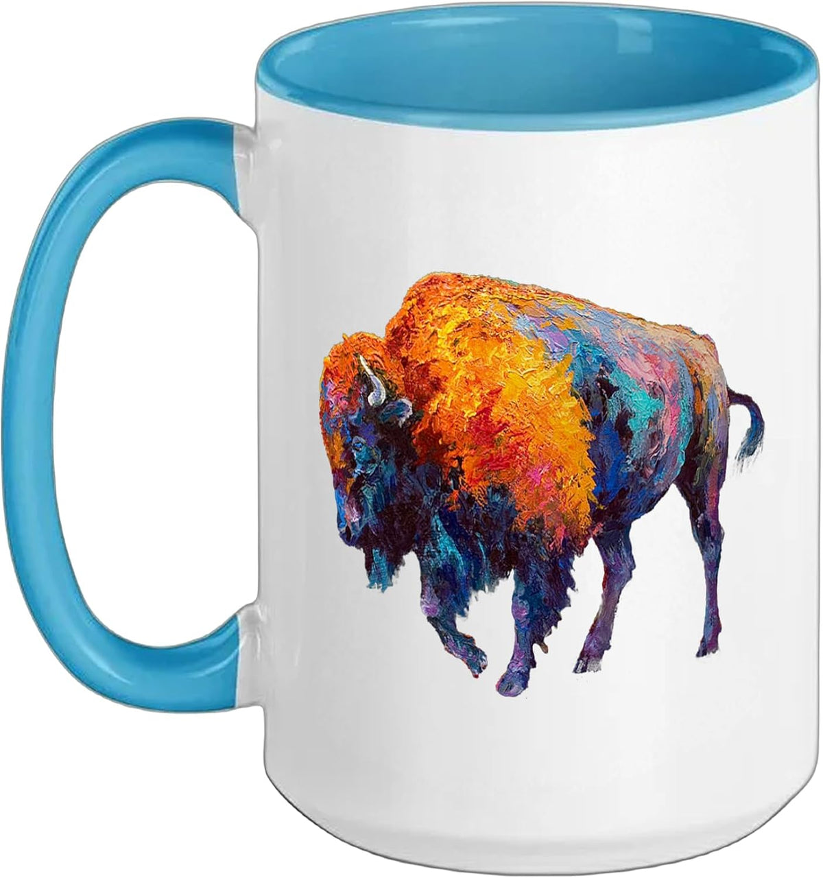 American Buffalo Bison Colorful Animal Ceramic Mug
