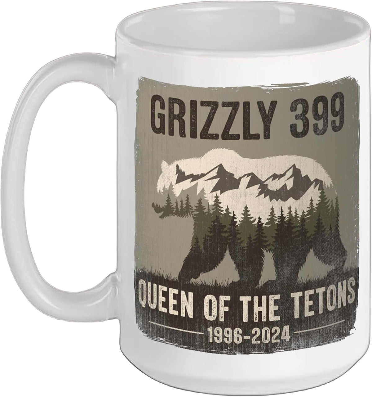 Queen Of The Tetons Grizzly 399 Bear Lovers National Park Ceramic Mug