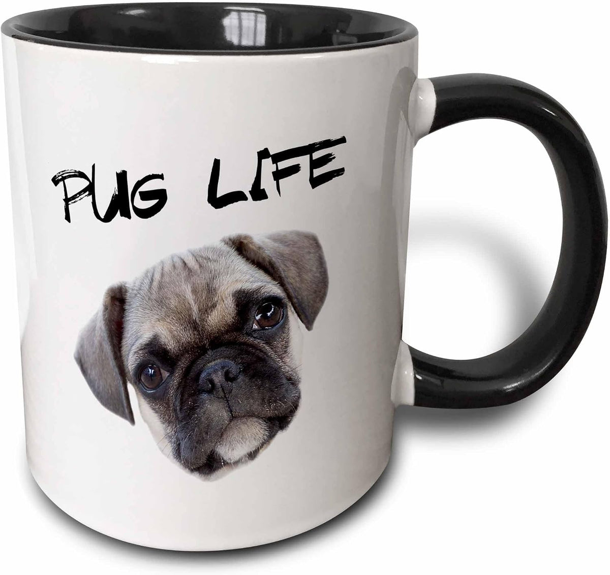 Pug Life Cute Pug Puppy Looking Ceramic Mug