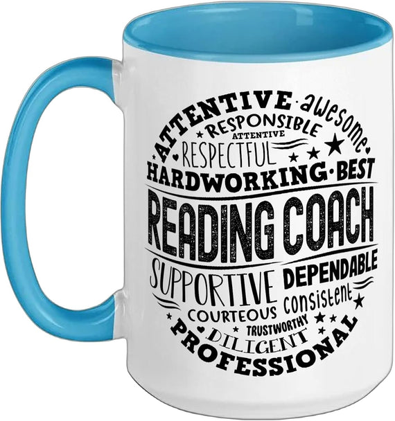 Reading Coach Teacher Interventionist Specialist Literacy Ceramic Mug