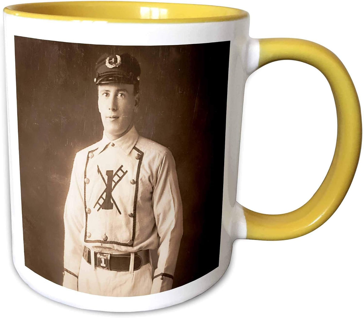 Fireman Baseball Player Team Hook & Ladder Ceramic Mug