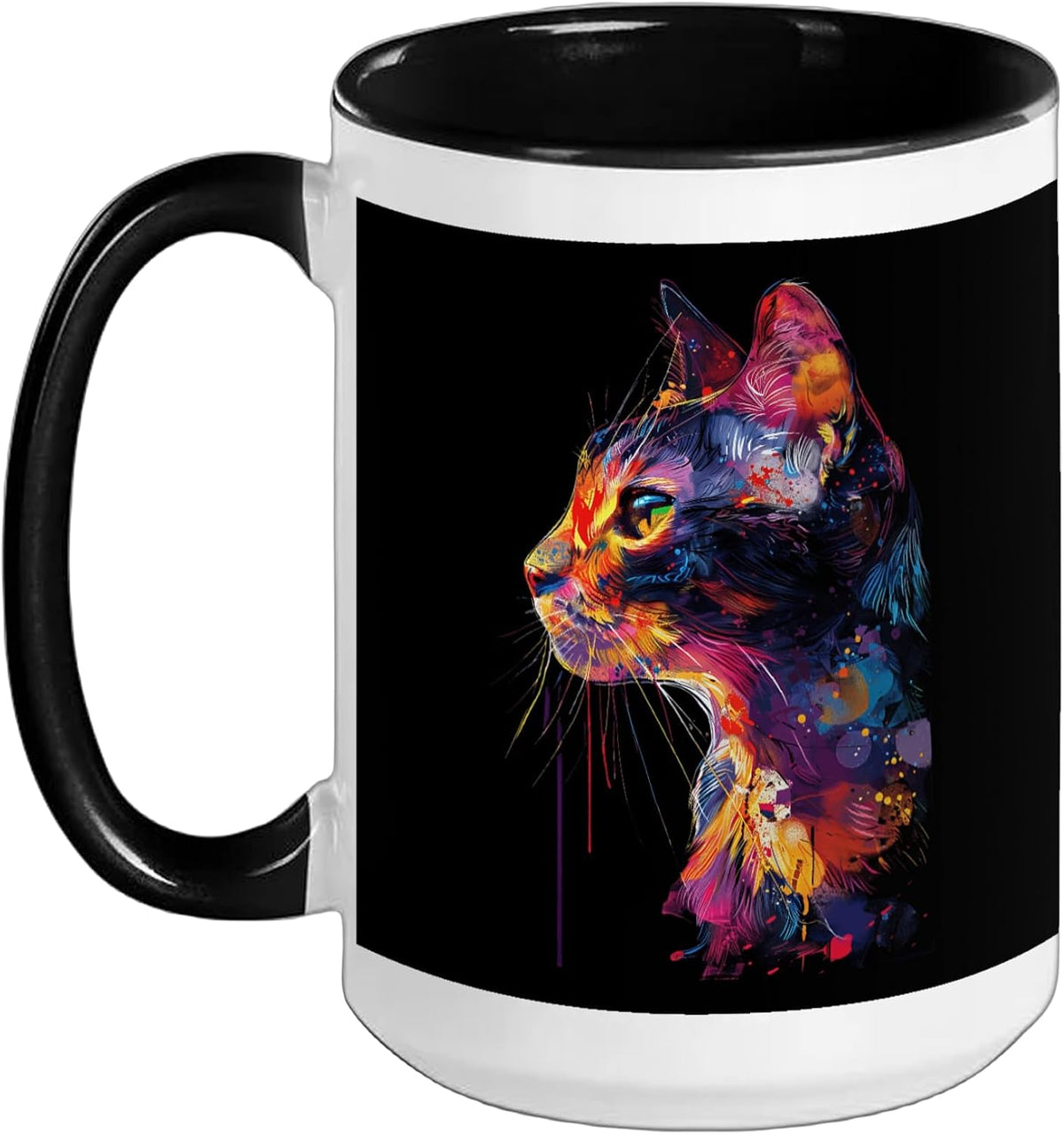 Colorful Cat Ceramic Mug