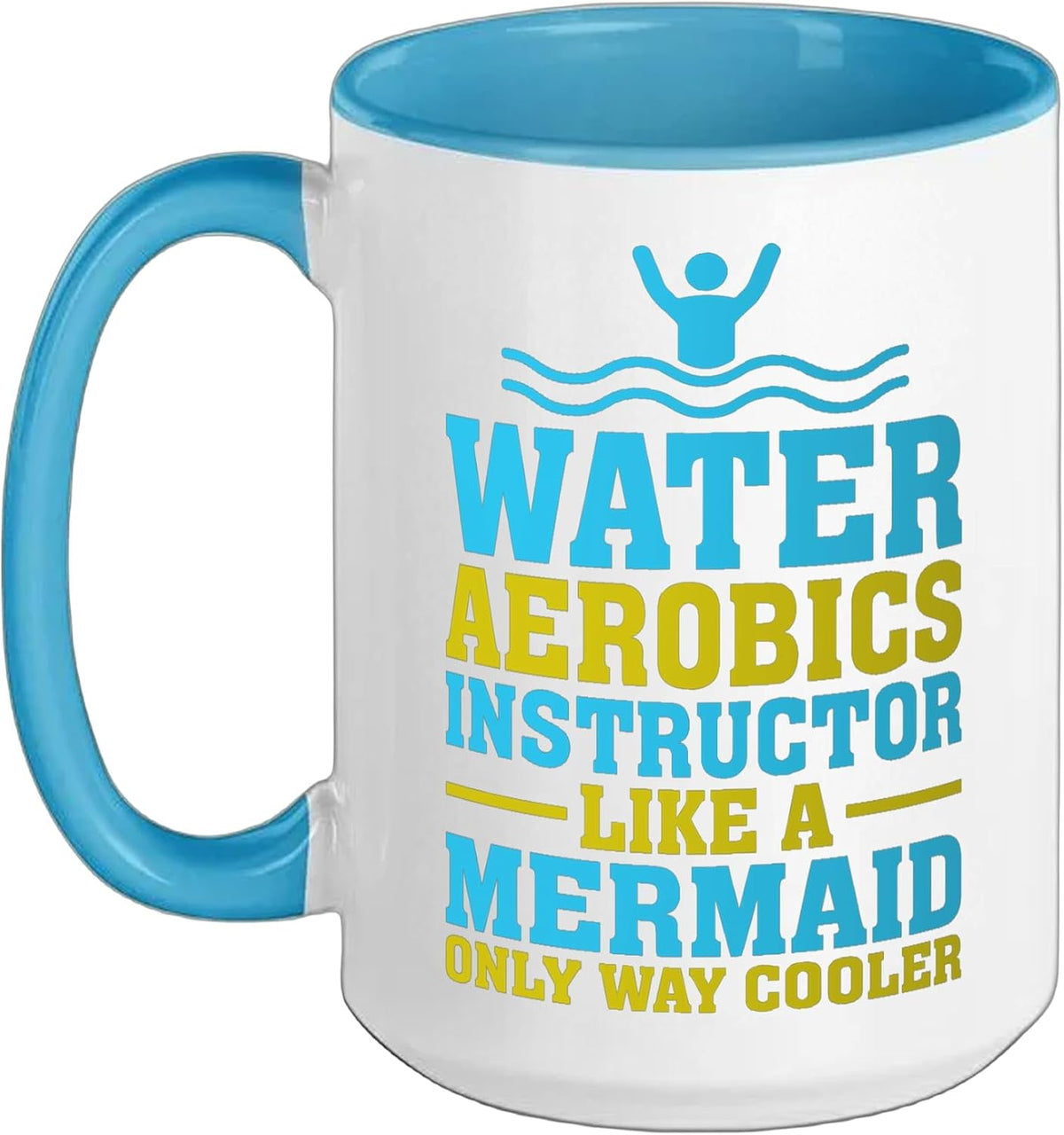 Water Aerobics Instructor Workout Aerobic Gymnastics Ceramic Mug