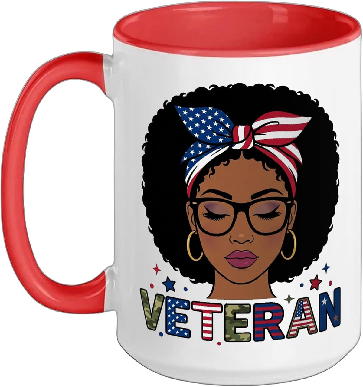 Black Veteran Women African American Female Army Soldier Ceramic Mug