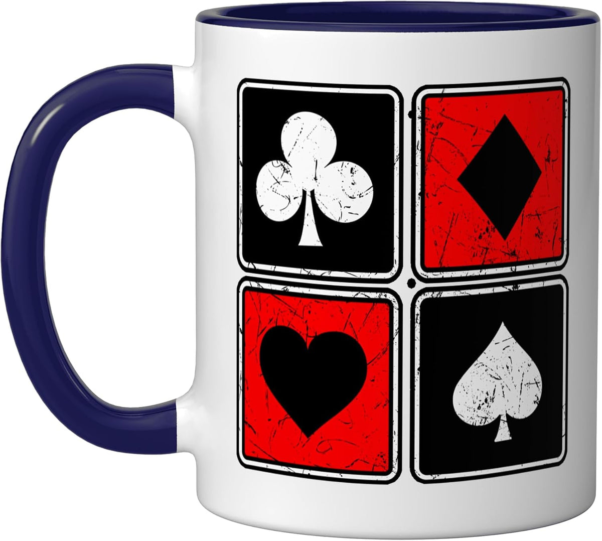 Poker Card Gambling Casino Gambler Game Hand Bluff Fold Ceramic Mug
