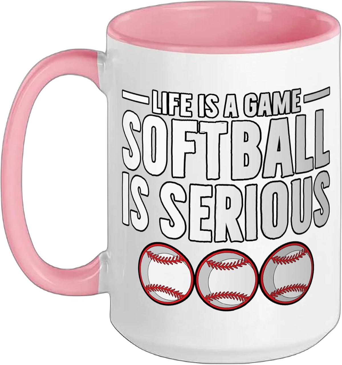 Softball Is Serious Softball Ball Sport Sports Ceramic Mug