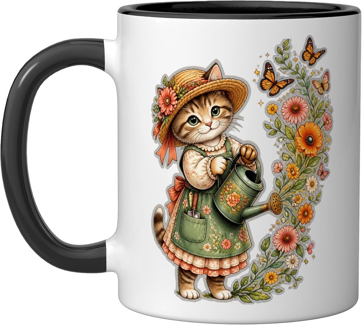 Cat Motif Art Design Gifts Cute Kitten Ceramic Mug