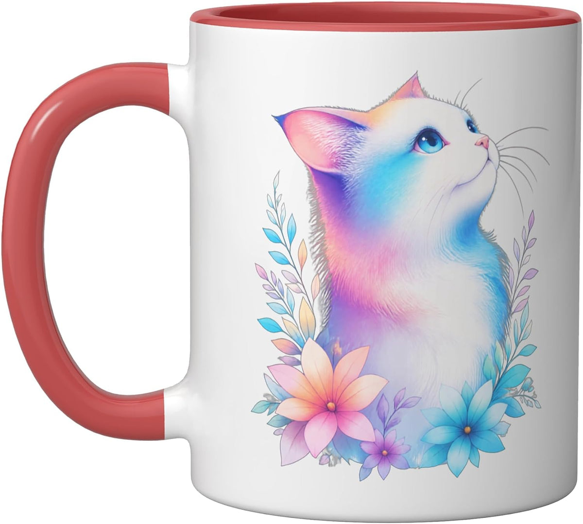 Cat Motif Art Design Gifts Cute Kitten Ceramic Mug