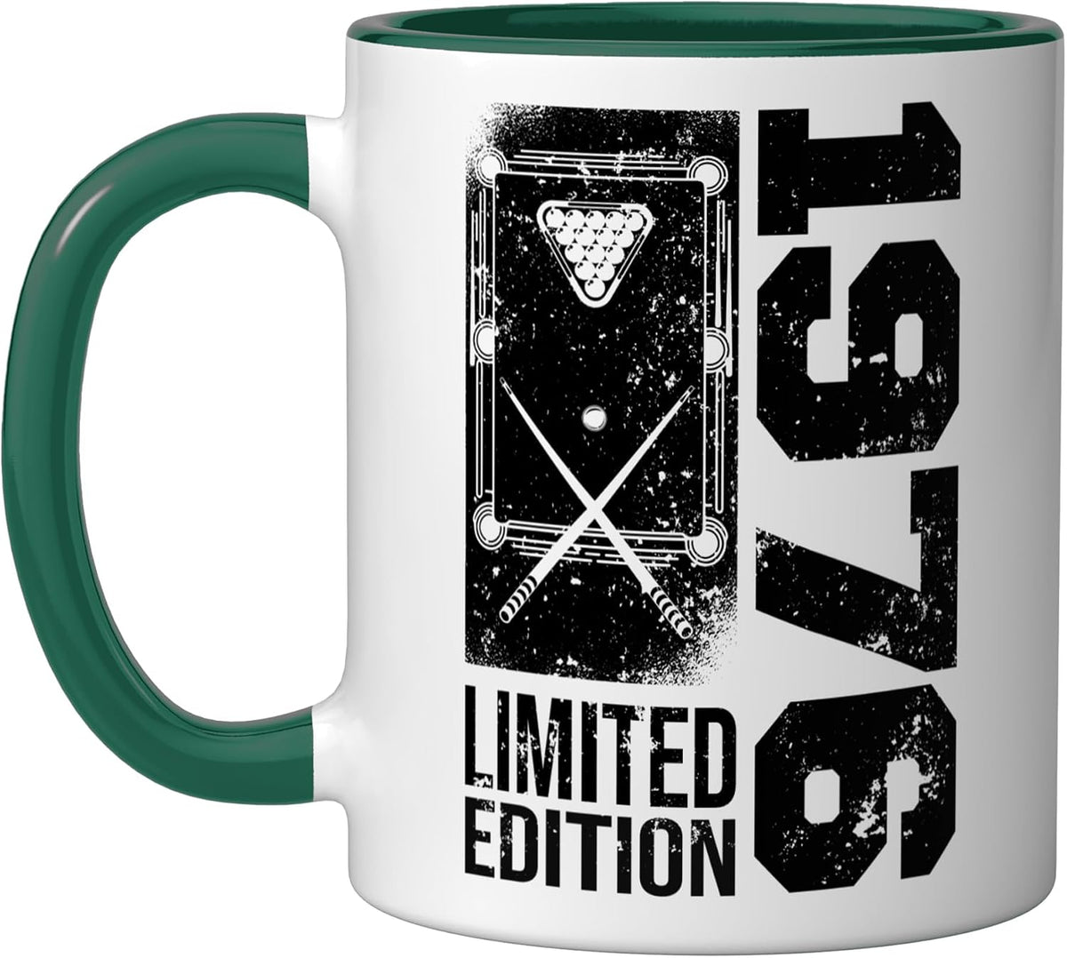 Billiards Snooker-Gamer Vintage 1976 Birthday Ceramic Mug