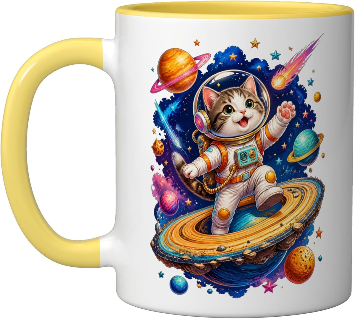 Cat Motif Art Design Gifts Cute Kitten Ceramic Mug