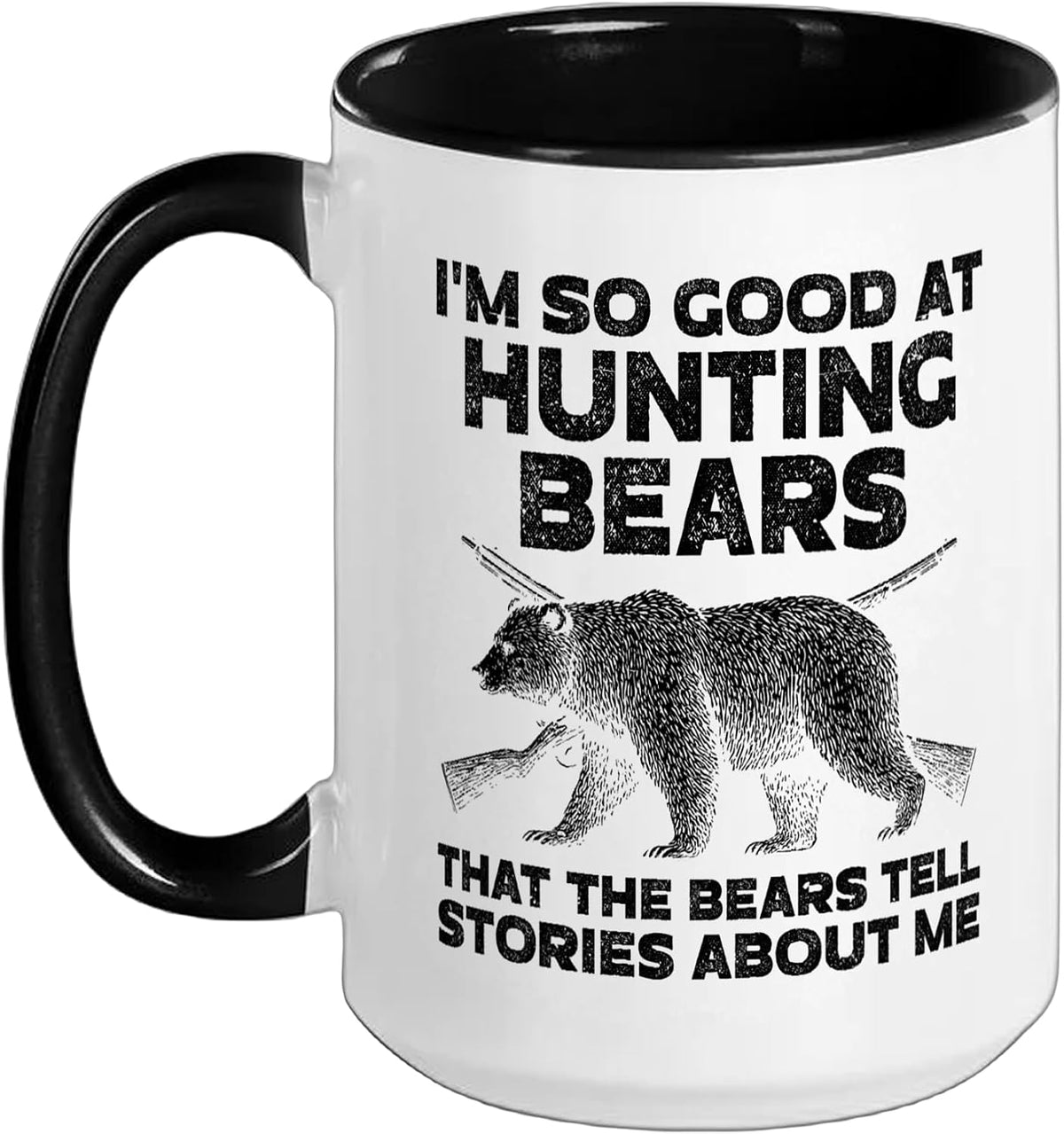 Funny Bear Hunting Bear Hunter Ceramic Mug